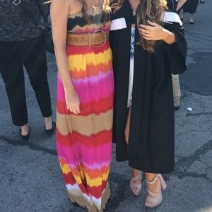 Women’s Colourful Strapless Maxi Dress